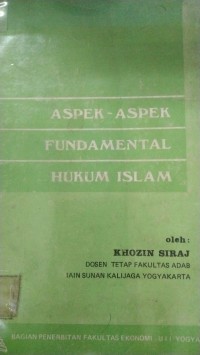 Image of Aspek-Aspek Fundamental Hukum Islam