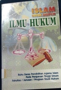 Image of Islam Untuk Disiplin Ilmu Hukum