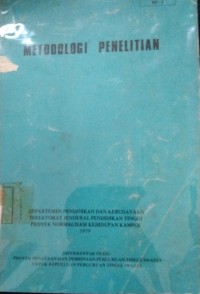 Image of Metodologi Penelitian