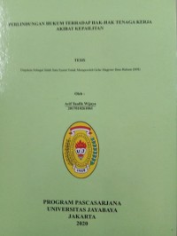 Perlindungan Hukum Terhadap Hak-Hak Tenaga Kerja Akibat Kepailitan