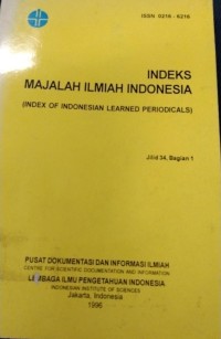 Indeks Majalah Ilmiah Indonesia (Index Of Indonesian Learned Periodicals) (Jilid 1 Bagian 1)