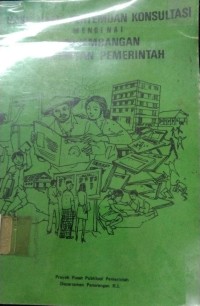 Hasil-Hasil Pertemuan Konsultasi Mengenai Pengembangan Penerbitan Pemerintah