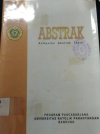 Abstrak : Kumpulan Abstrak Tesis