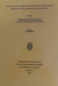 Image of Pengaruh Loan To Deposit Ratio Dan Net Provit Margin Terhadap CApital Adequacy Ratio Bank Bca
