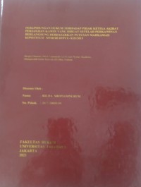 Image of Perlindungan Hukum Terhadap Pihak Ketiga Akibat Perjanjian Kawin Yang Dibuat Setelah Perkawinan Berlangsung Berdasarkan Putusan Mahkamah Konstitusi Nomor 69/PUU-XIII/2015