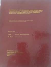 Perlindungan Hukum Terhadap Pihak Ketiga Akibat Perjanjian Kawin Yang Dibuat Setelah Perkawinan Berlangsung Berdasarkan Putusan Mahkamah Konstitusi Nomor 69/PUU-XIII/2015