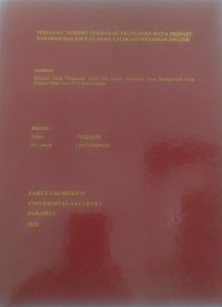 Image of Tinjauan Yuridis Terhadap Keamanan Data Pribadi Nasabah Dalam Layanan Aplikasi Pinajman Online