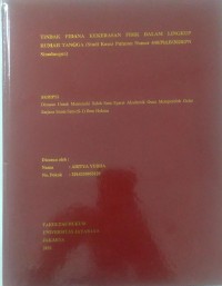 Tindak Pidana Kekerasan Fisik Dalam Lingkup Rumah Tangga (Studi Kasus Putusan Nomor 440/Pid.B/2020/PN Simalungun)