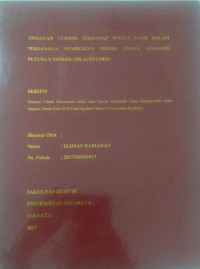 Tinjauan Yuridis Terhadap Wanprestasi Dalam Perjanjian Pemberian Modal Usaha (Analisis Putusan Nomor 1586 K/PDT/2020)