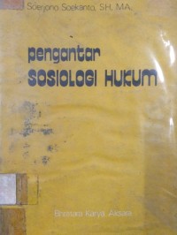 Pengantar Sosiologi Hukum