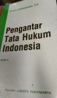 Pengantar Tata Hukum Indonesia