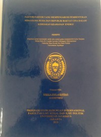 Image of Faktor - Faktor Yang Mempengaruhi Pembentukan Kerjasama Rusia Dan Republik Rakyat Cina Dalam Kebijakan Keamanan Energi