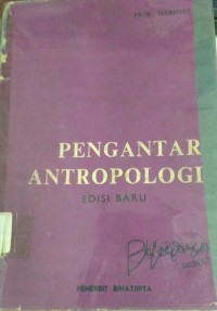 Image of Pengantar Antropologi ; Edisi Baru