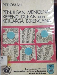 Image of Pedoman ; Penulisan Mengenai Kependudukan dan Keluarga Berencana