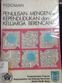 Pedoman ; Penulisan Mengenai Kependudukan dan Keluarga Berencana