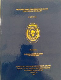 Pengaruh Sosok Trangender di Ranah Perpolikan Thailand