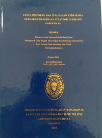 Upaya Indonesia Dan Cina Dalam KerjasamaDeklarasi Kemitraan Strategis di Bidang Pariwisata