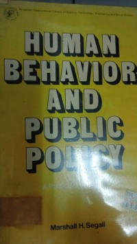 Human Behavior And Public Policy