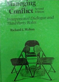 Image of Managing Conflict(second edition interpersonal dialogue and third-party roles