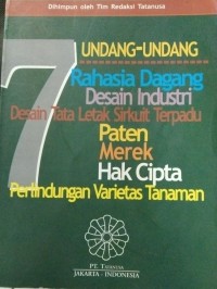 7Undang-Undang Rahasia Dagang Desain Industri Desain Tata Letak Sirkuit Terpadu Paten Merek Hak Cipta Perlindungan Varietas Tanaman