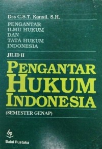 Pengantar Hukum Indonesia(Semester Genap)