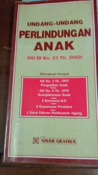 Image of Undang-Undang Perlindungan Anak (UU RI No.23 Th. 2002)