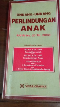 Undang-Undang Perlindungan Anak (UU RI No.23 Th. 2002)