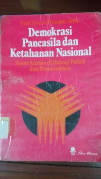 Image of Demokrasi Pancasila dan Ketahanan Nasional