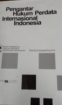 Pengantar Hukum Perdata Internasional Indonesia