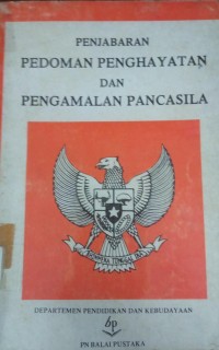 Penjabaran Pedoman Penghayatan Dan Pengamalan Pancasila