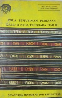 Image of Pola Pemukiman Pedesaan Daerah Nusa Tenggara Timur