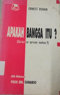 Apakah Bangsa Itu?