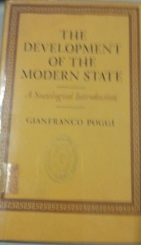 Image of The Development Of The Modern State : A Sociological Introduction