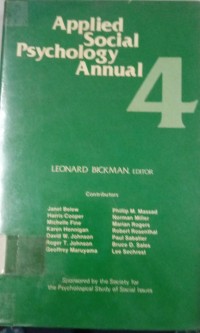 Image of Applied Social Psychology Annual 4