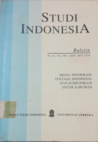 Image of Studi Indonesia : Media Informasi tentang Indonesia dan Komunikasi antar Ilmuwan