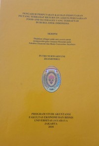 Image of Pengaruh Perputaran Kas Dan Perputaran Piutang Terhadap Return On Assets Perusahaan Food And Baverages Yang Terdaftar Di Bursa Efek Indonesia