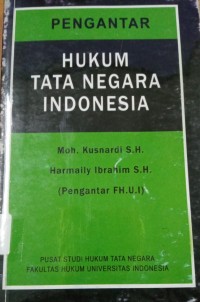 Image of Pengantar Hukum Tata Negara Indonesia