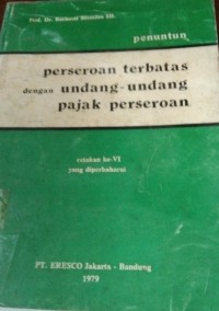 Penuntuan Perseroan Terbatas Dengan Undang - Undang Pajak Perseroan