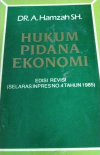 Hukum Pidana Ekonomi