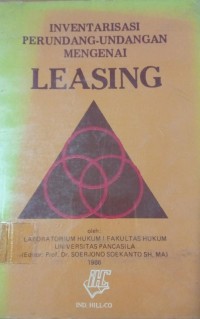 Inventarisasi Perundang - Undangan  Mengenai Leasing