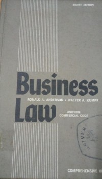 Image of Business Law ; Uniform Commercial Code