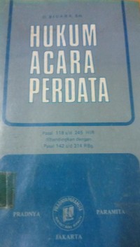 Image of Hukum Acara Perdata