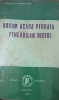 Hukum Acara perdata pengadilan Negeri