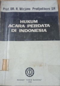 Image of HUKUM ACARA PERDATA DI INDONESIA