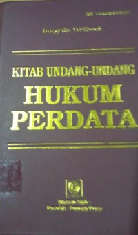 Image of KITAB UNDANG-UNDANG HUKUM PERDATA