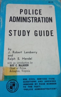 Image of Police Administration Study Guide
