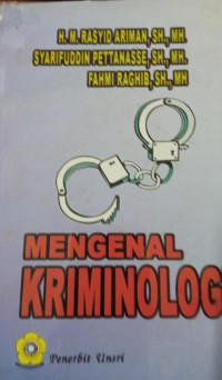 Image of Mengenal Kriminologi