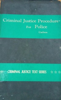Image of Criminal JUstice Procedure for Police