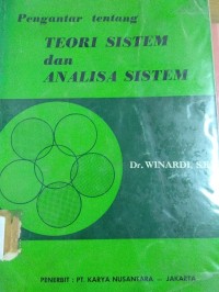 Pengantar Tentang Teori Sistem Dan Analisa Sistem