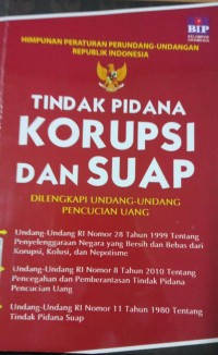 Image of Tindak Pidana Korupsi dan Suap